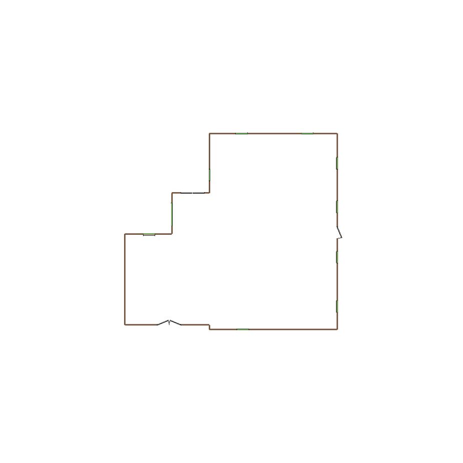 Detailed exterior sketch based on aerial imagery of a residential structure (21-30 SQ), suitable for use in damage assessment and restoration workflows in Xactimate.