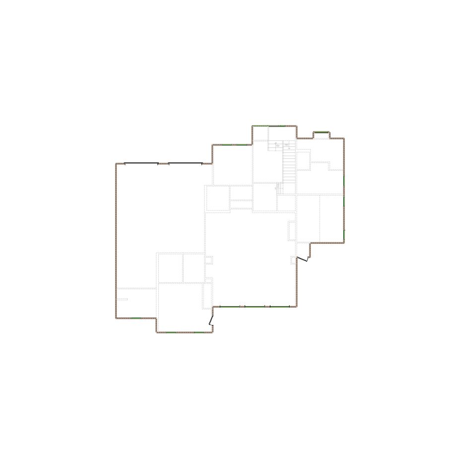 Simple exterior sketch based on interior layout (3001-3500 SF), either provided by the client or created by us, suitable for estimating in Xactimate.