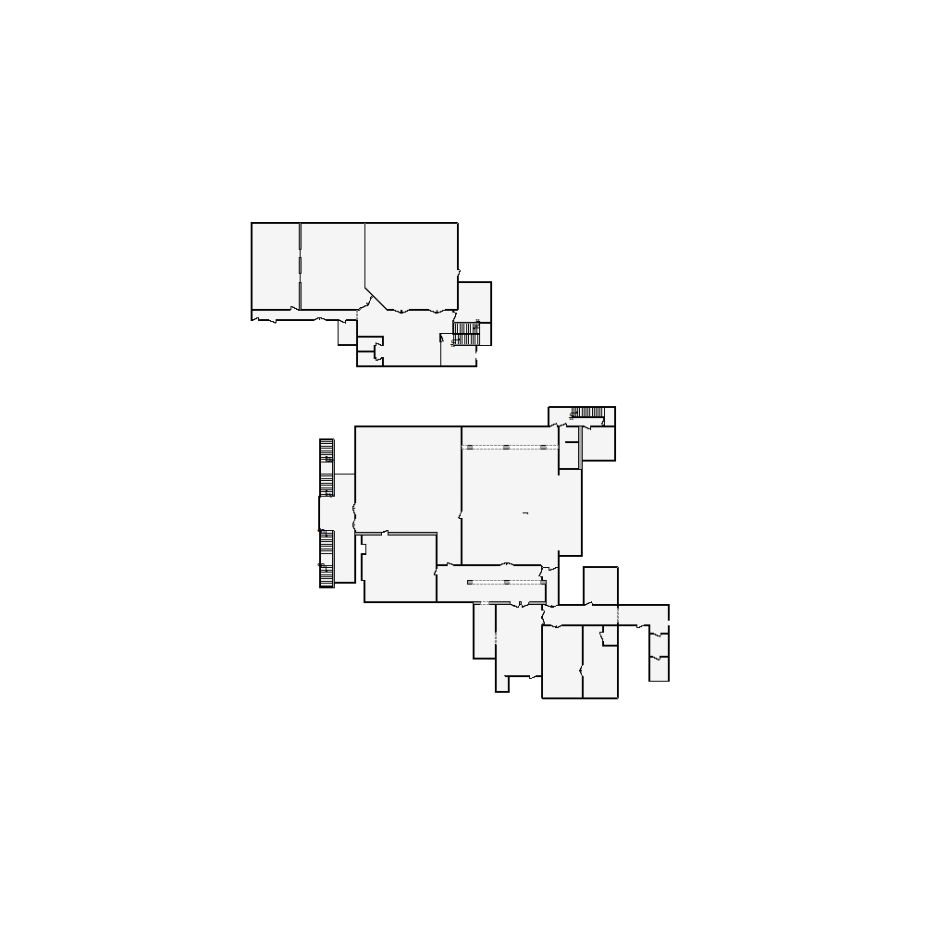 Complex 40000 sq ft manufacturing plant interior sketch from Matterport for ESX export