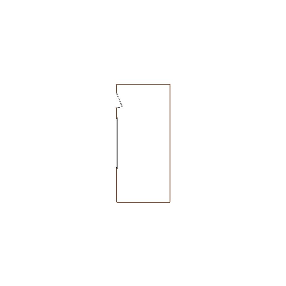 Simple exterior sketch of a residential structure (1-5 SQ), based on aerial imagery, used for estimating and documentation purposes in Xactimate.
