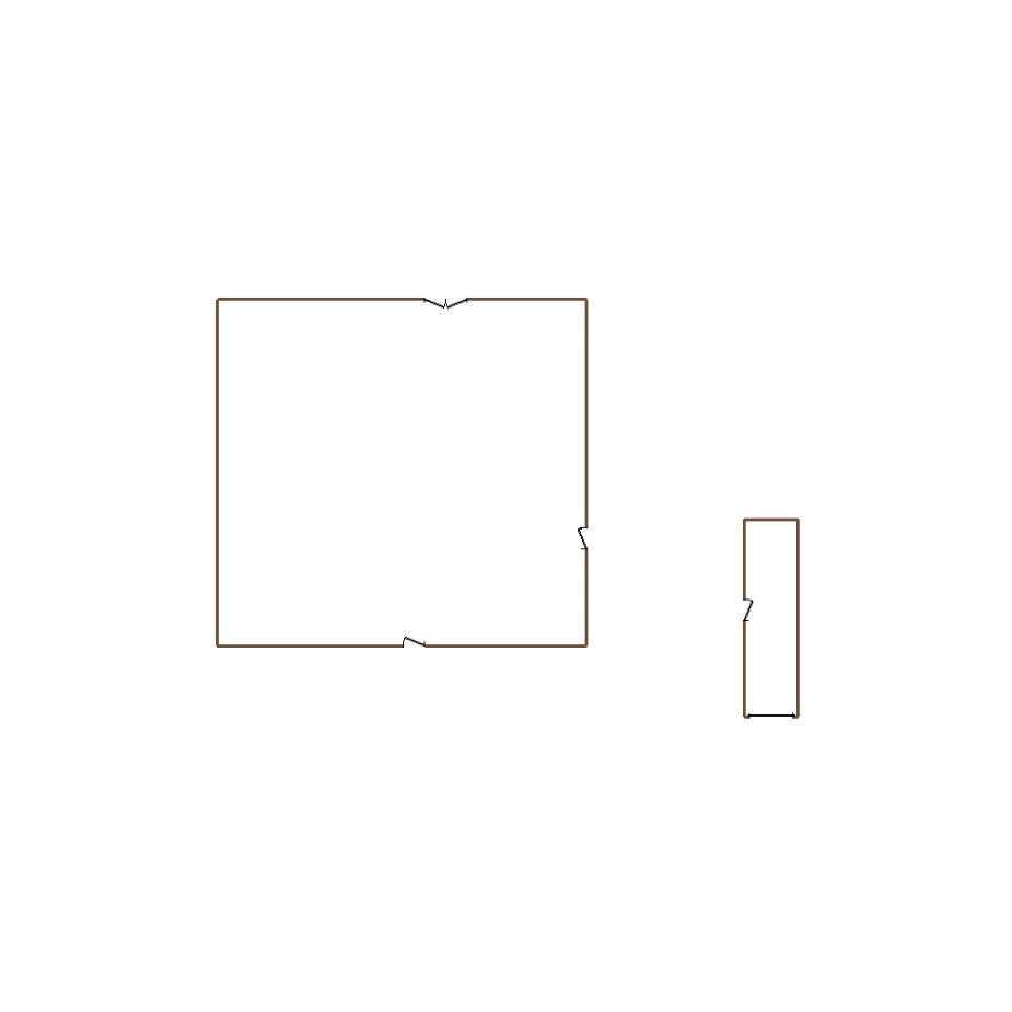 Simple exterior sketch of a residential structure (31-40 SQ), based on aerial imagery, used for estimating and documentation purposes in Xactimate.