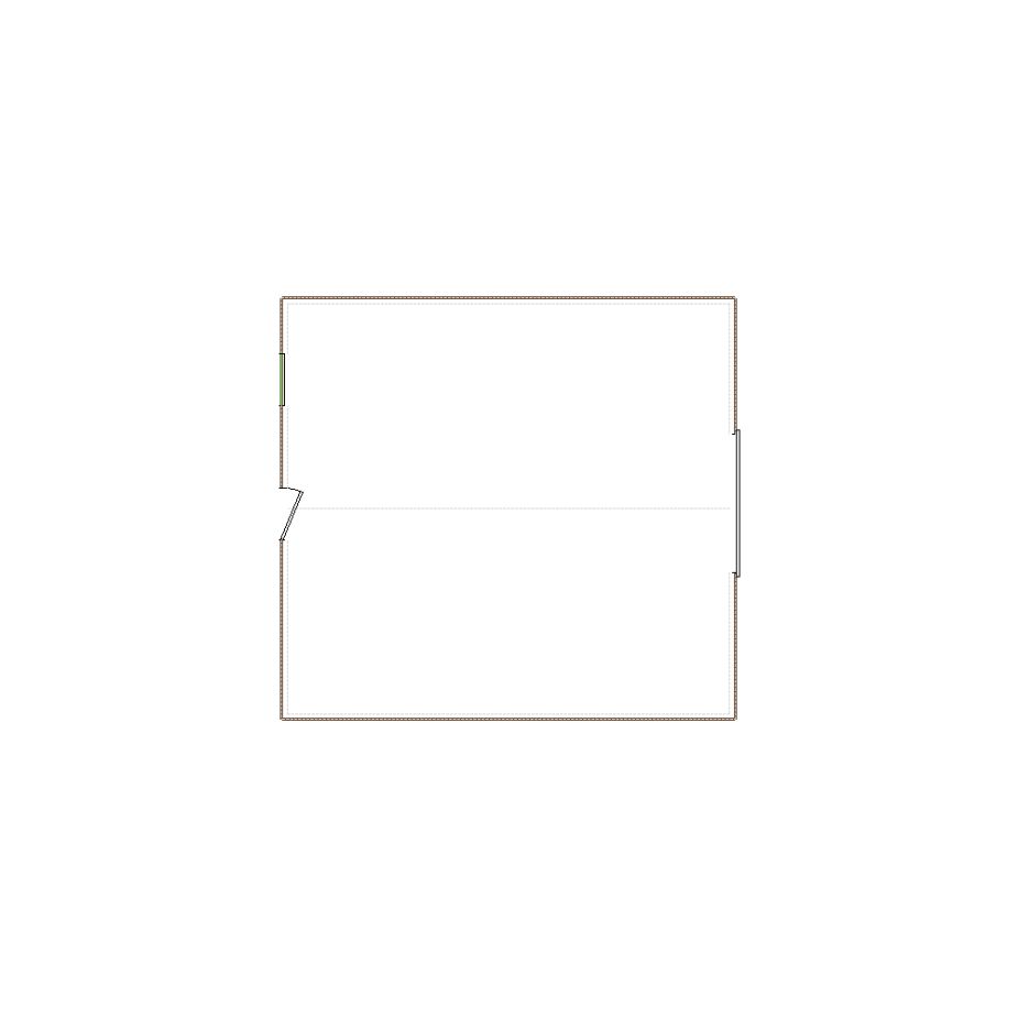 Simple exterior sketch based on interior layout (501-750 SF), either provided by the client or created by us, suitable for estimating in Xactimate.